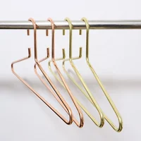 

2019 Trending Amazon Heavy Duty Thick Plated Finishing Rose Gold Copper Wire Metal Coat Clothes Hanger