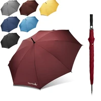 

Umbrella Manufacturer factory Custom Auto Open Solid Color Windproof Golf Umbrella