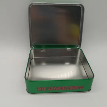 Rectangular Gift Metal Box Witn Hinged Lid - Buy Metal Box With Hinged ...