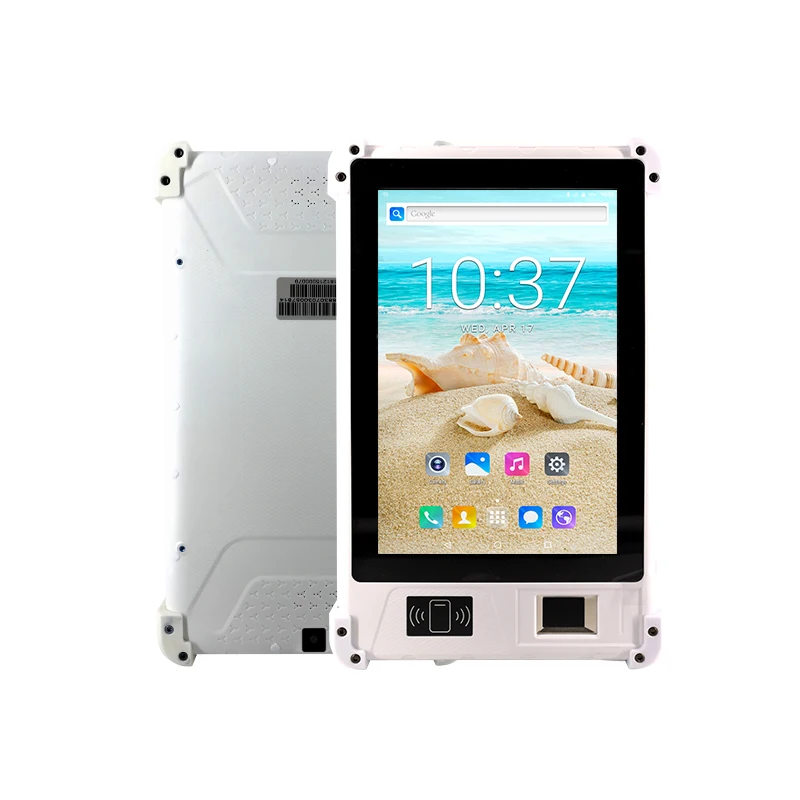 8 Inch Android Fingerprint Tablet Free SDK Android Waterproof Time Attendance Device HF FP08