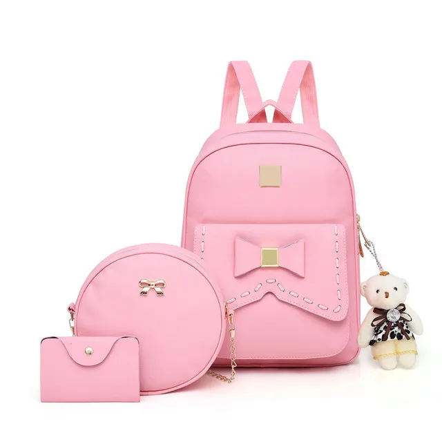 

3PCS Set Bag Hot Selling New Design Online Shopping Lady backpack Purse Handbag