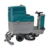 Cleanwill walk behind lithium battery powered semi automatic hard floor scrubber clean machine