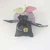 Customized Logo Silk Jewelry Packaging Sacks Mini drawstring Satin Hair Accessory Bags