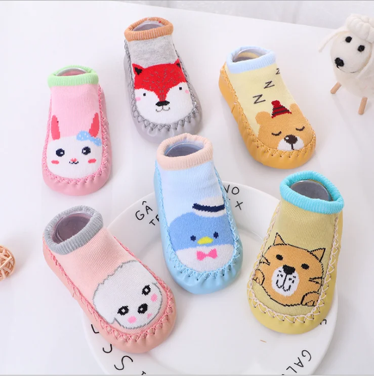 

Cute ankle Baby anti slip floor socks cotton socks shoes kids knitted baby anti slip socks