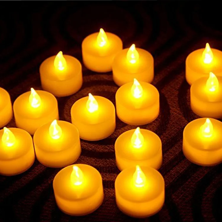 Flameless LED tea light battery powered led decorated candle night light