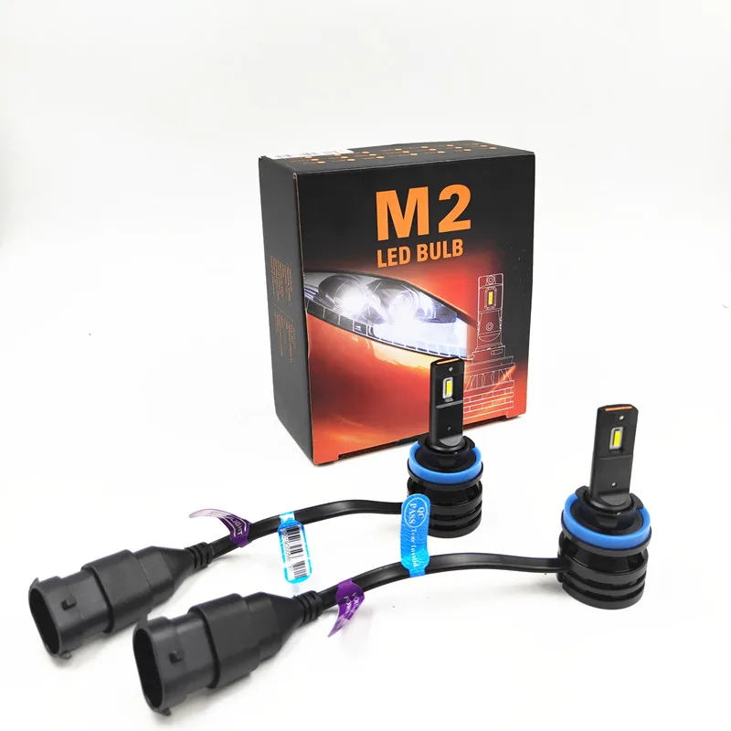 M2 Car Headlamp Bulb Car LED Headlight Bulb H7 H8 H9 H11 9005 9006 5202 PSX24 880 881 Automobile Fog Lighting
