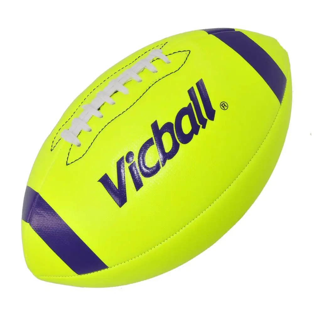 

machine stitched pu pvc cheap OEM college training equipment balls supplies giveaways size  5 rugby american football ball