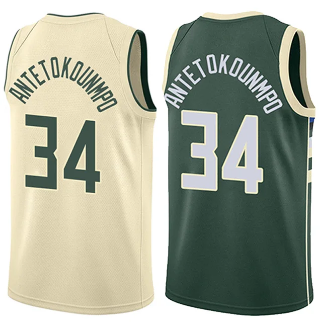 2019 Men top quality basketball jersey #34 Giannis Antetokounmpo