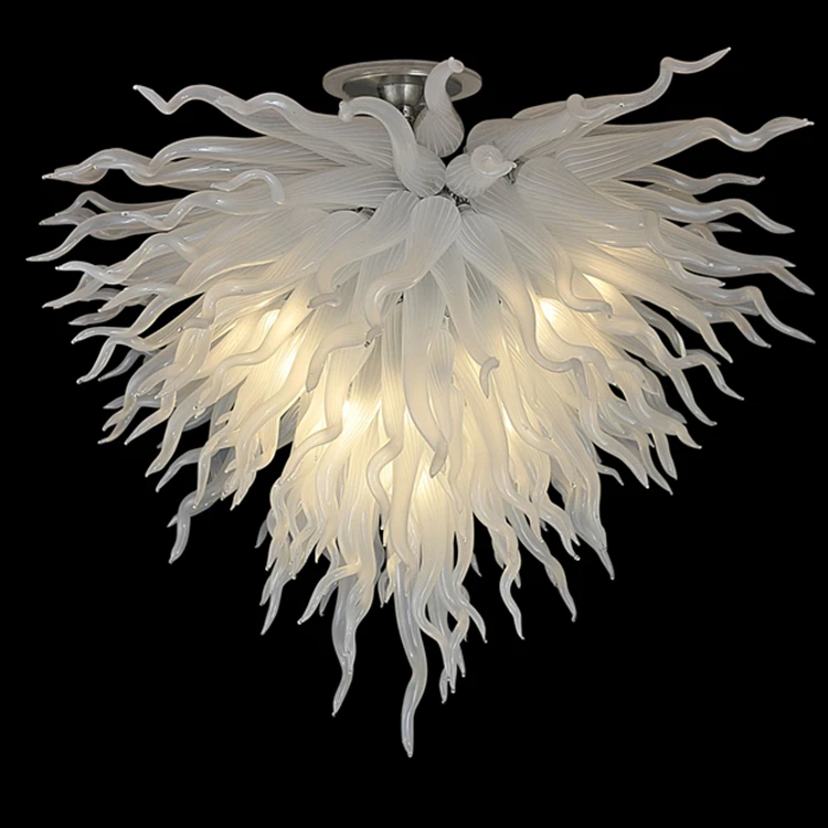 

Classic White Led Hand Blown Glass Chandelier Lighting