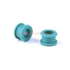 Long working life durable colored plastic grommets and eyelets