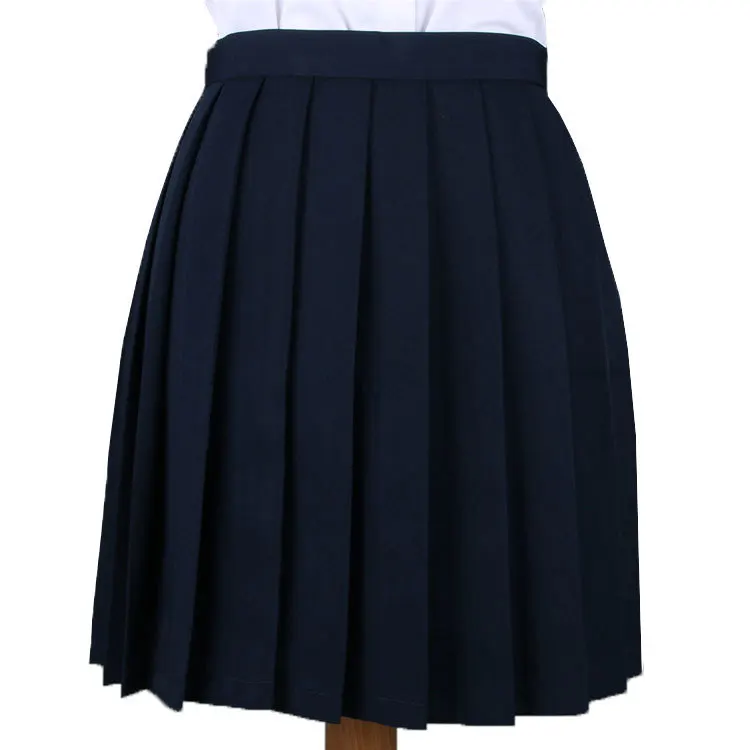 

Factory Direct Sale School Uniform Skirt High Waist Pleated Skirt JK Student Girls Solid Skirt, Customized