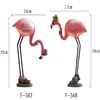 Resin handmade European pink flamingo shape indoor decor furnishing article for souvenir gift