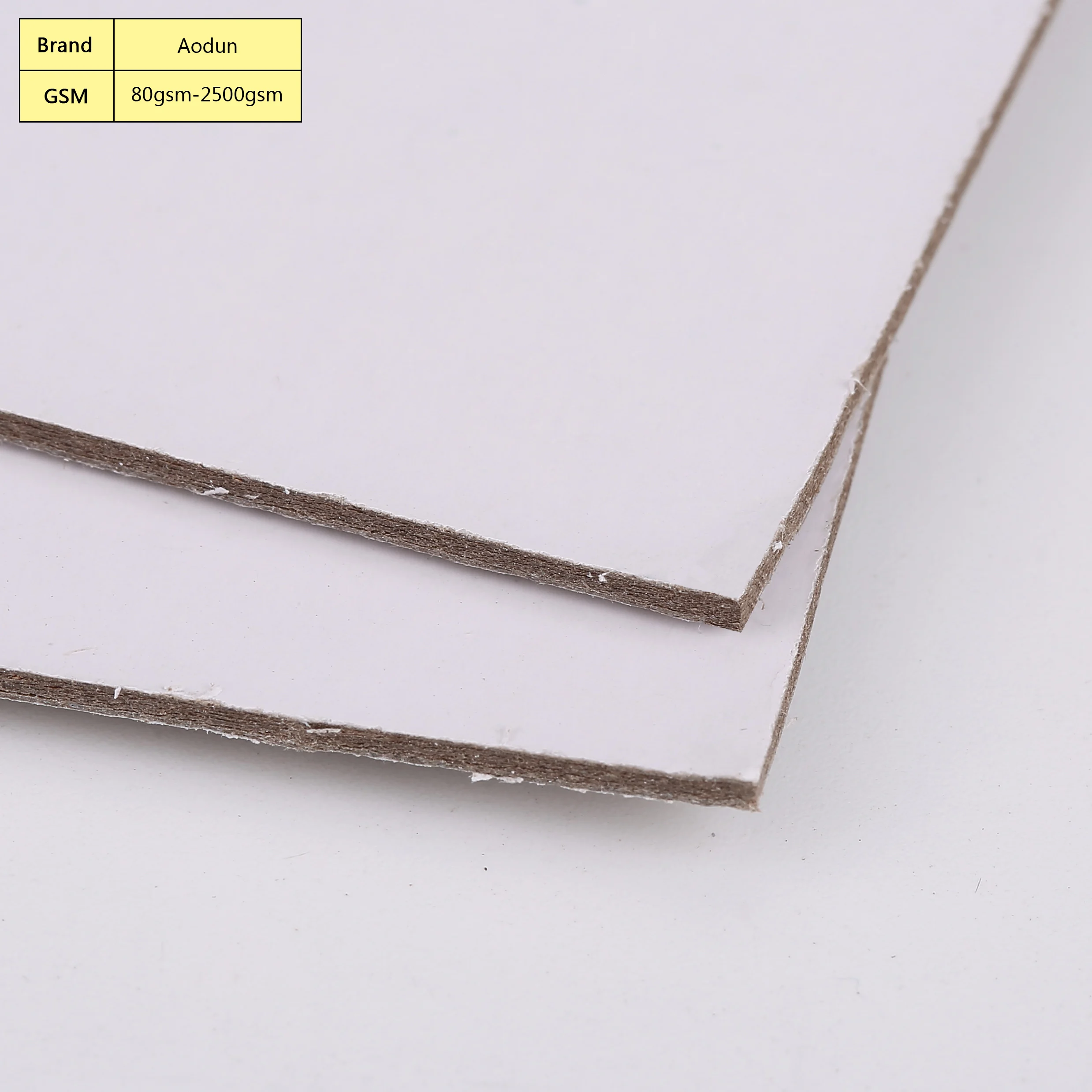 
Packing Printing Paper White Coated Duplex Board Grey Back 250gsm To 500gsm Cardboard Duplex Paperboard 