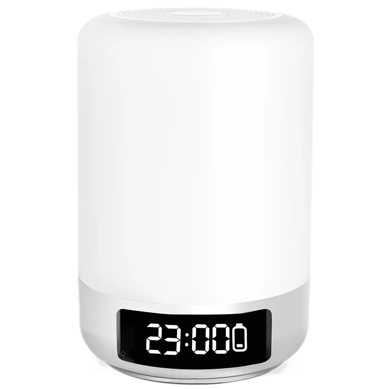 

Colorful Alarm Clock LED Speaker with Touch Control Lamp For Outdoor LCD Speaker