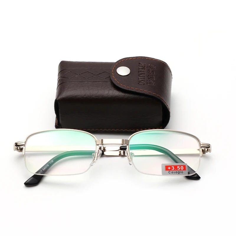 

Folded reading glasses optical glass metal glasses men's and women's fashionable portable glasses, Custom colors