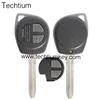 2 button with TOY43 blade remote car key black with key pad replacement locksmith supplies for Suzuki
