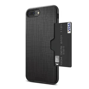 iPhone Slot Wallet Case Shockproof PC Back Cover