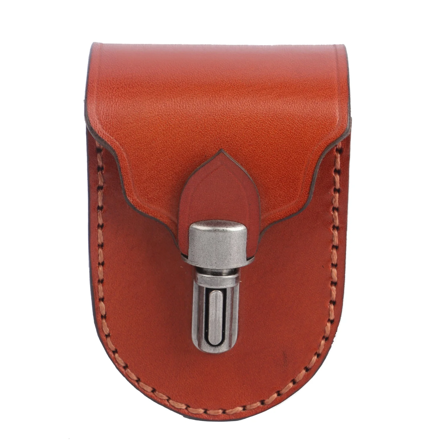 

HIBO Golf Accessories Waist Belt Real Leather Golf Ball Pouch Bag, Brown
