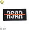 3D embossed logo rubber label with hook loop,rubber logo patch for hats