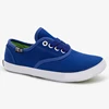 Vulcanized Colorful Canvas Shoe for Kids Lace Up Blue Canvas Casual Boys Shoes