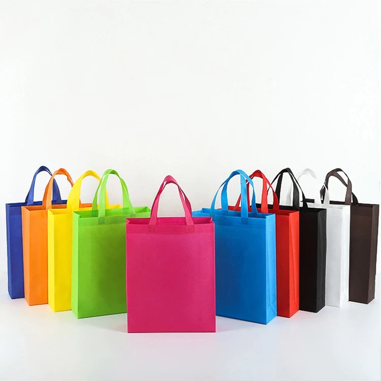 

Reusable Waterproof PP Non-woven Polypropylene Laminated Shopping Bag DIY Logo Non Woven Fabric Carry Bag, Customized colors