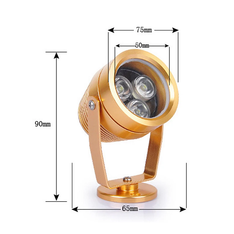 China suppliers best quality outdoor waterproof led spot light 3watts  led flood lighting