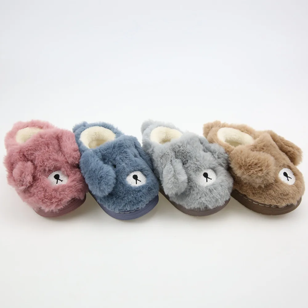 
AINGTON 2019 Brand new baby winter indoor faux fur plush dog slippers 