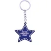 Hot Sale custom cut mini printer embossed engraved laser led lights keychain