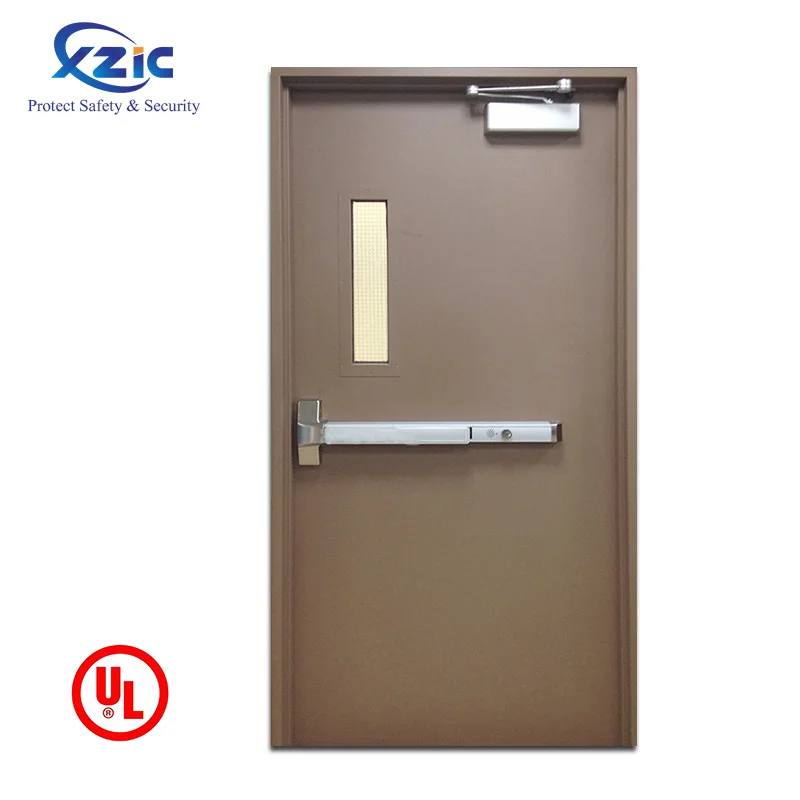 
High safety level fire proof steel doors ul fire rated door 