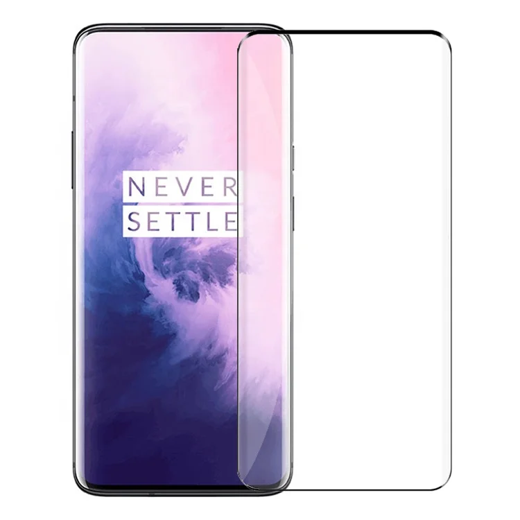 

3D Full Coverage 9H Hardness Tempered Glass Anti-Scratch Case Friendly Compatible for Oneplus 7 Pro Screen Protector