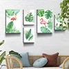 summer Cool Flamingo set map size custom Oil Painting Wall Art work decor Canvas Painting 5 Piece