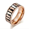 Yiwu Aceon Stainless Steel Custom Laser Engraved Piano Keyboard Ring