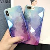 DropshippingDiamond Gradient Dream Star Case For iPhone X XS Max XR Hole Soft TPU Case Cover For iPhone 7 8 6 6s Plus Blue Purpl