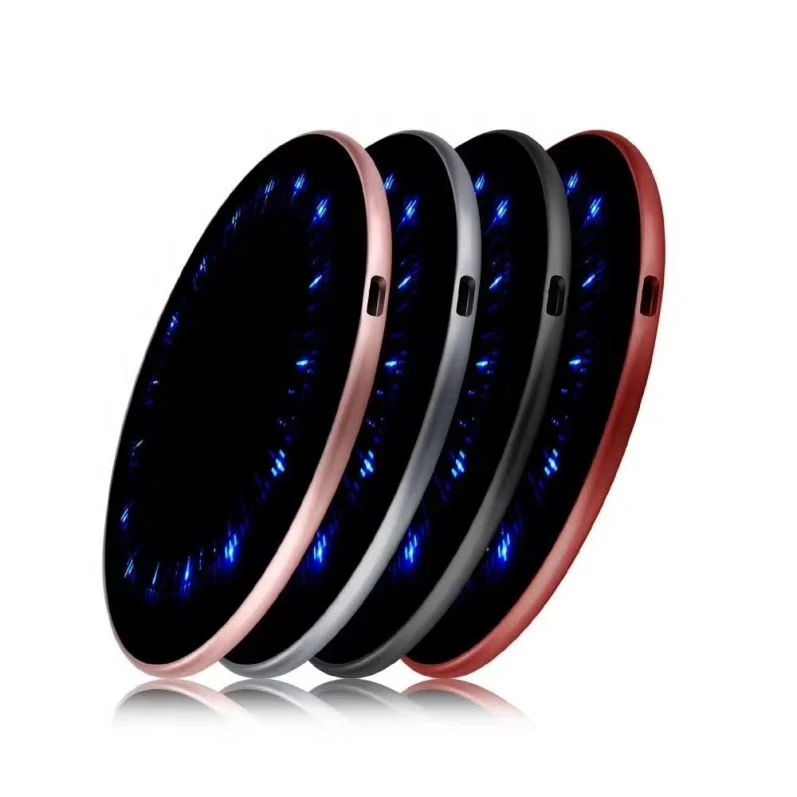 Qi Fast Charge 10W Cordless Fabric Wireless Cell Phone Charger For Samsung