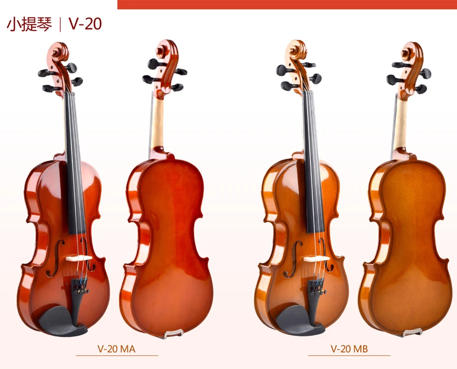 

Wholesale price good quality student violin 4/4 with violin case, Ma/mb