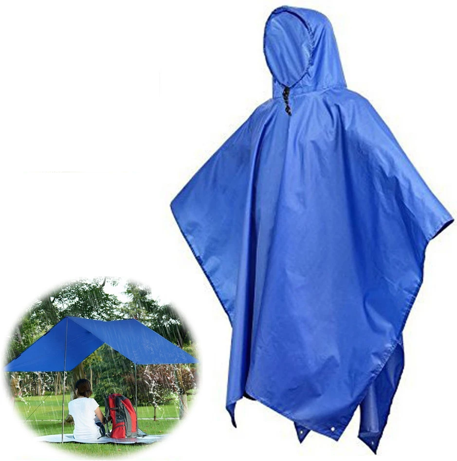 

One Piece Emergency Reusable Adult Hooded Waterproof Multifunctional Regencape Rain Cover Cape Coat Poncho Blanket Raincoat