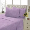 High quality microfiber solid embossed bed sheet sets
