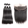 Best Selling Human Hair Bundles With Lace Frontal Closure Indian Virgin Hair Straight