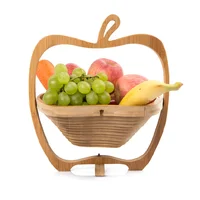 

Arts and Crafts Apple Shaped Bamboo Fruit Baskets Gift Basket