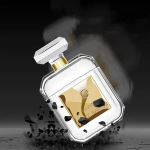 Perfume Bottle Design Clear Case AirPods Charging Case