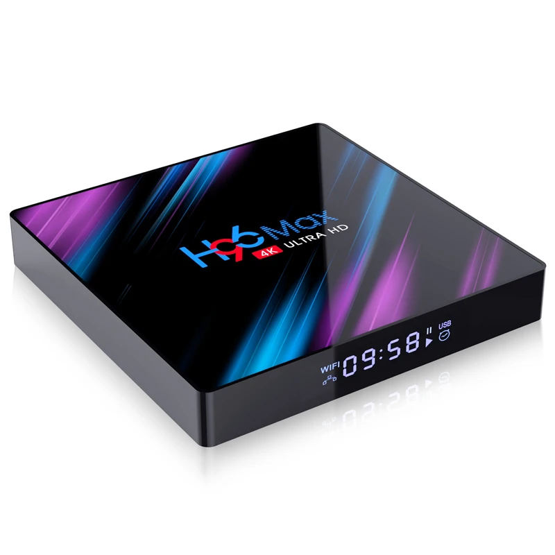 

H96 Max 3318 Smart TV Box Android 9.0 TV Box RK3318 Quad-Core 2G+16G WIFI 3D H.265 4K Set Top Box, Balck
