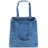 Zipper Closure Roomy Strong Standard Size Durable Custom High Quality Tote Bag Denim
