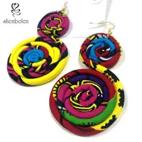 

2020 Fashion ankara earrings Wholesale Custom African Print Earring for Women