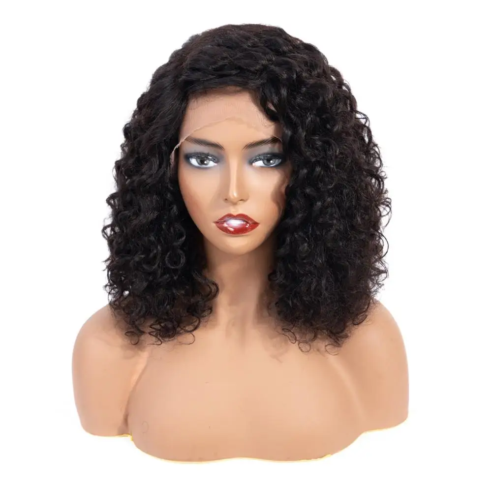 

cuticle aligned afro kinky curly virgin human hair front transparent lace wig 613 blonde available for black with wig bags