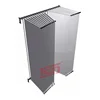 retail store custom floor standing curtain display rack,fabric draperies representation rack,curtain display stand