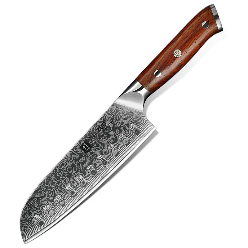 

7 inch Damascus steel professional kitchen santoku knife