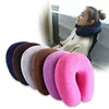 Amazon customized polyurethane u shaped pillow slow recovery memory foam travel neck pillow