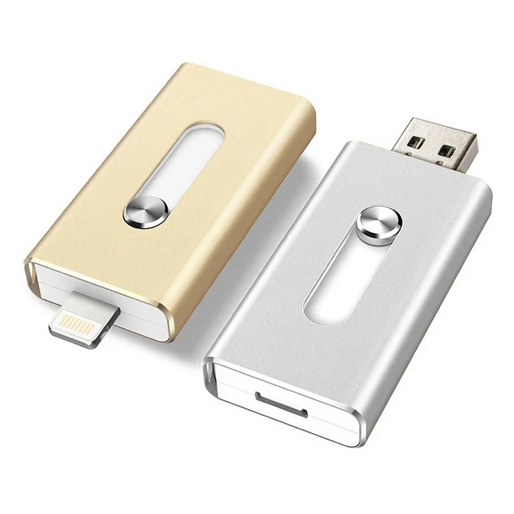 4GB to 64GB New OTG Dual USB Flash Drive U Disk For IOS iPhone iPad/PC
