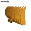 Used for heavy applications and production land clearing from RSBM excavator attachment for rake