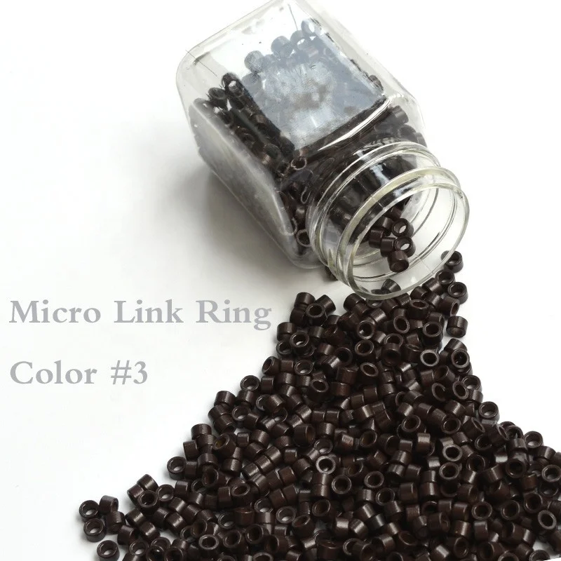 

Micro Rings  1000Pcs/Bottle Microbeads Hair Rings For Dreadlocks Bead Extensions